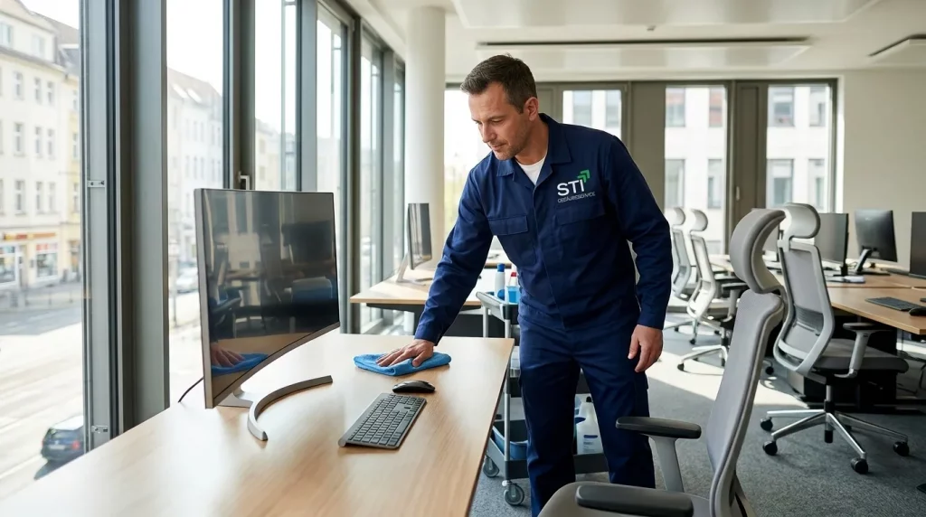 Büroreinigung Berlin – professionelle Reinigung von Arbeitsplätzen durch STI Gebäudeservice