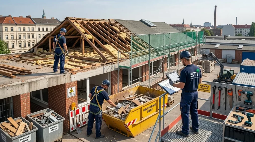 Dachabriss Berlin durch STI Gebäudeservice