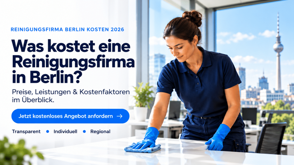 Reinigungsfirma Berlin Kosten 2026: Preise & Leistungen | STI
